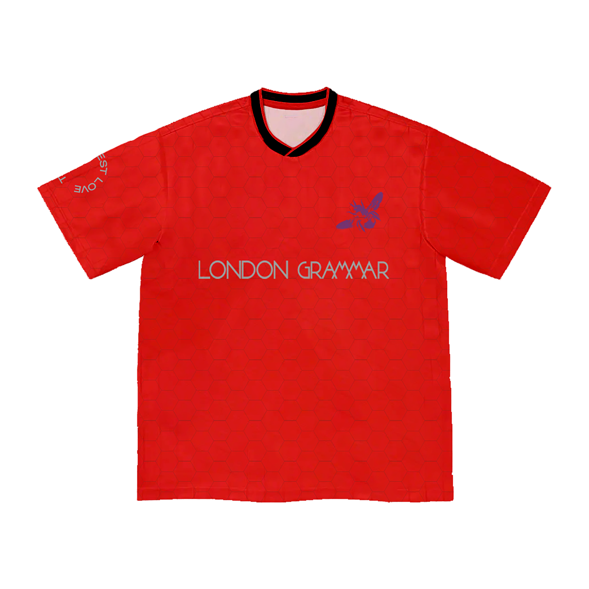 The Greatest Love Red Football Shirt London Grammar