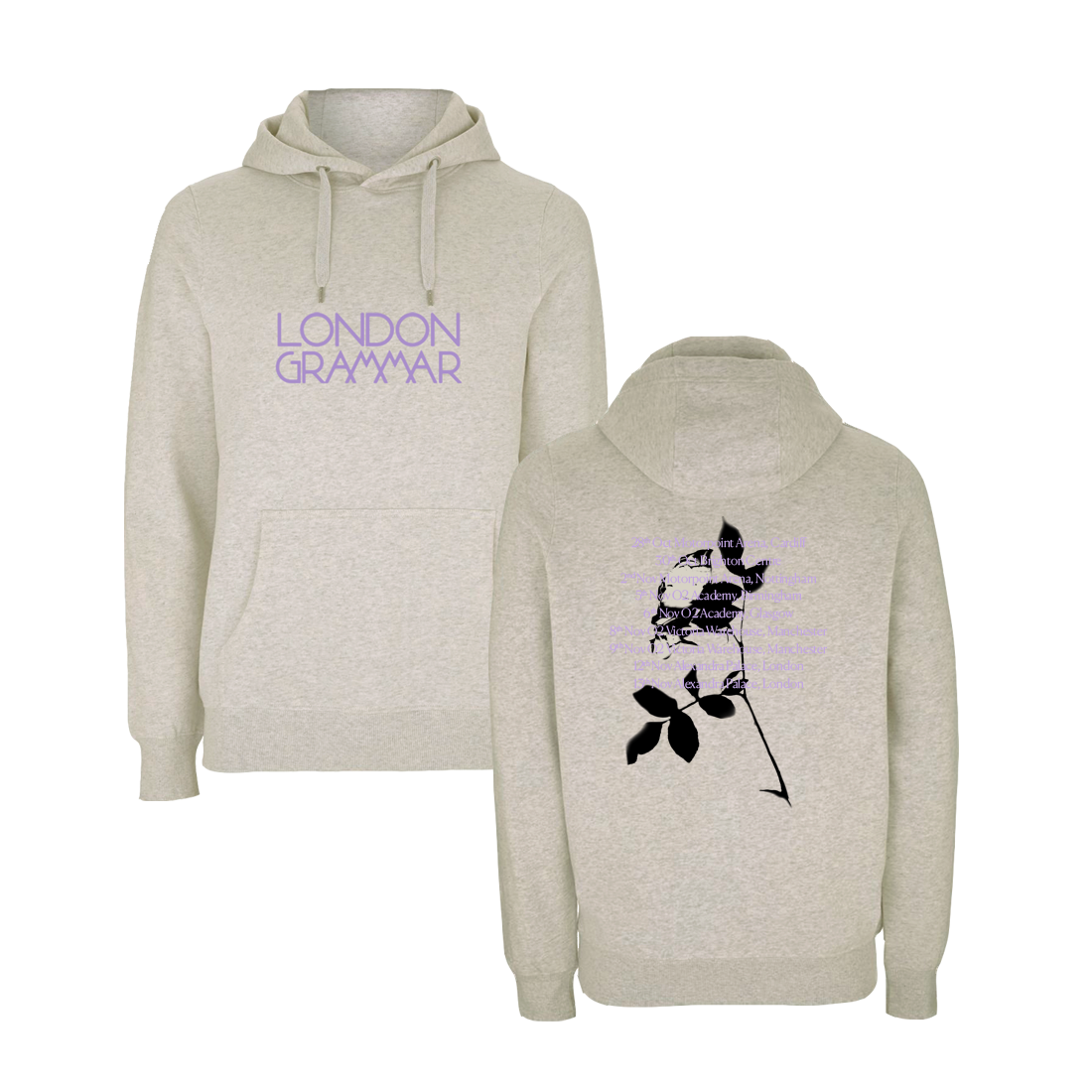 Beige Flower UK Tour Hoody (Beige)
