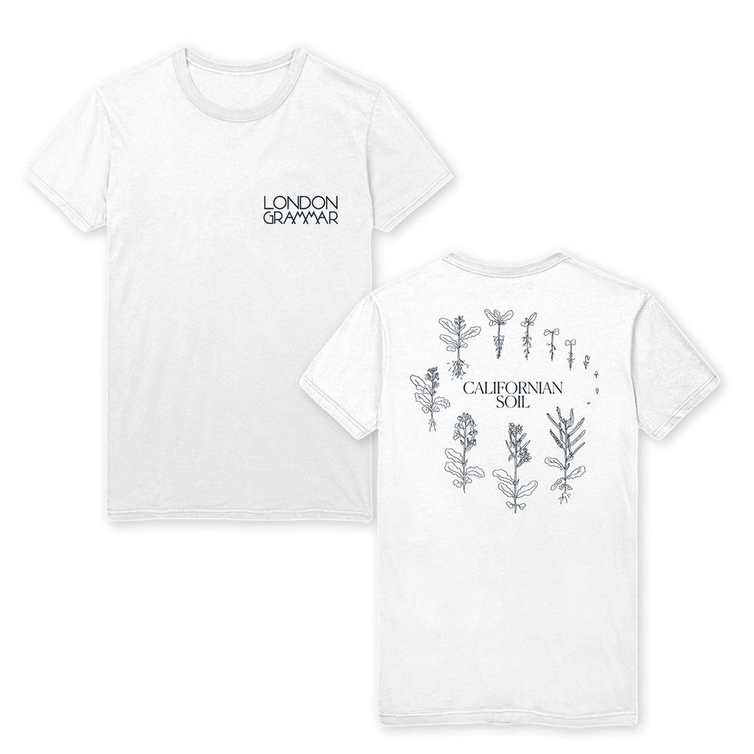 Californian Soil T Shirt (White) London Grammar Official Store